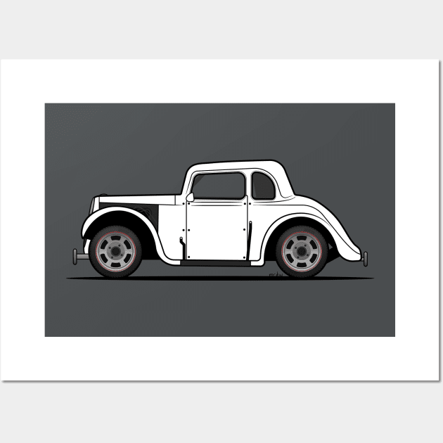 Legends Racing Car - Side View Wall Art by douglaswood